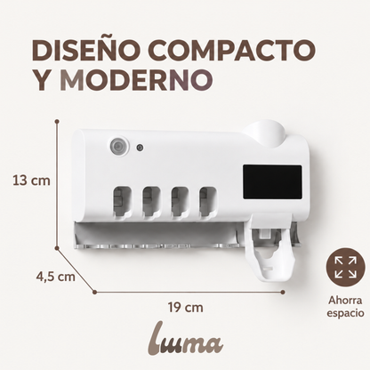 Porta Cepillos Esterilizador UV Inteligente